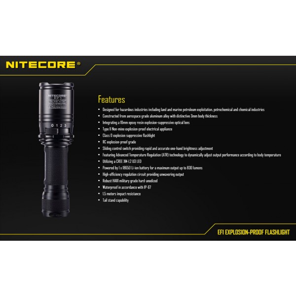 Lanterna LED Nitecore EF1