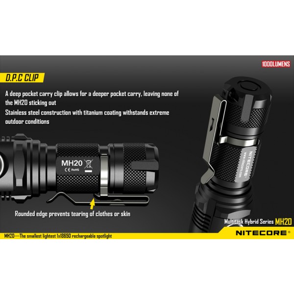 Nitecore MH20W, Lanternă Reîncărcabilă