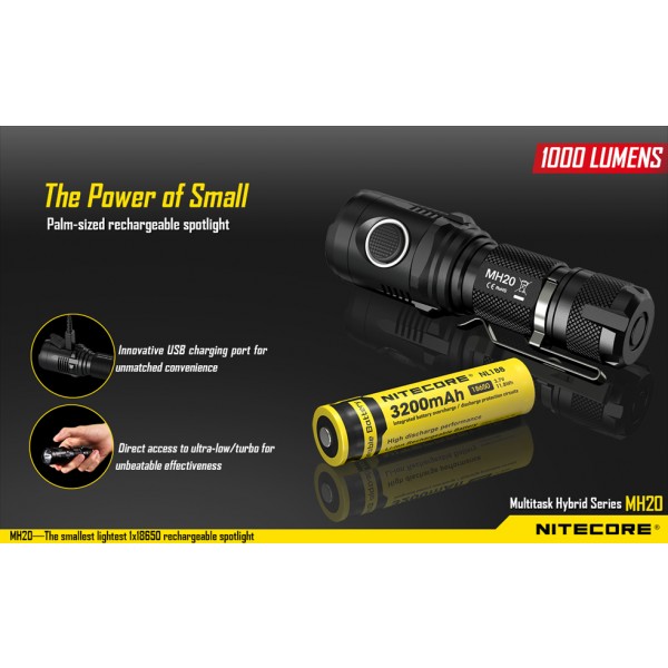 Nitecore MH20W, Lanternă Reîncărcabilă