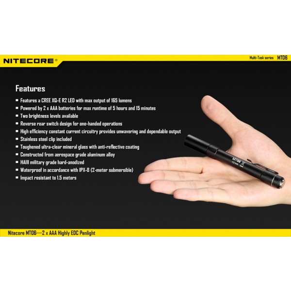 Lanterna LED Nitecore MT06