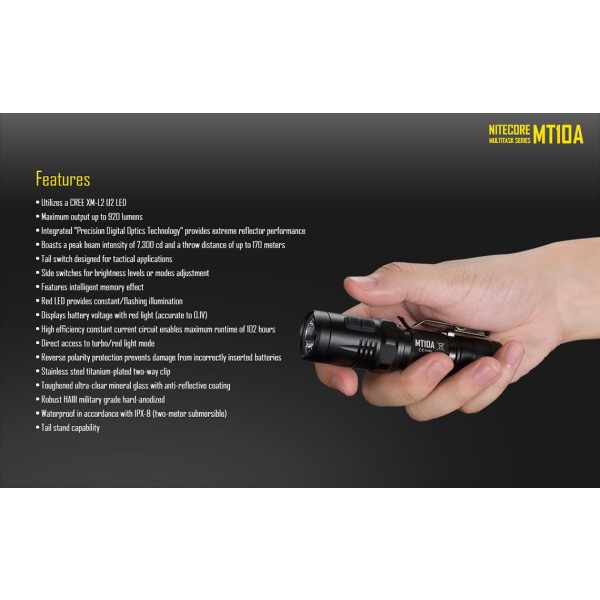 Lanterna LED Nitecore MT10A