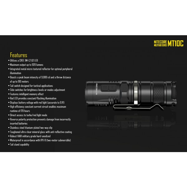 Lanterna LED Nitecore MT10C