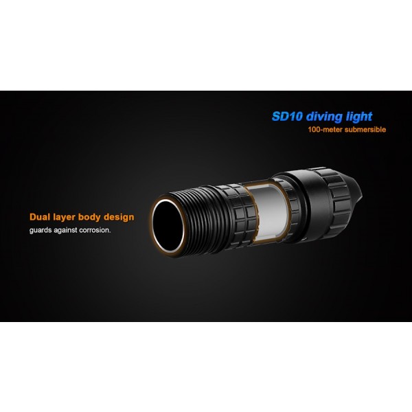 Lanterna LED pentru scufundari Fenix SD10 930 lumeni