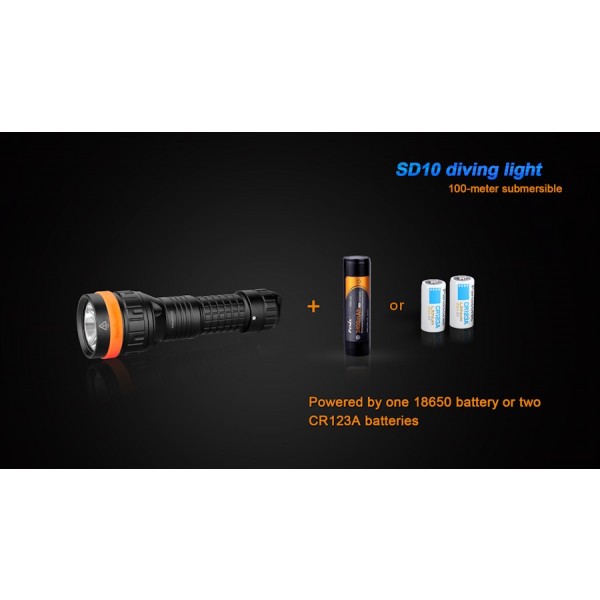 Lanterna LED pentru scufundari Fenix SD10 930 lumeni