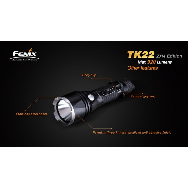 Lanterna LED Profesionala FENIX TK22 XM-L2 (U2) 920 lumeni