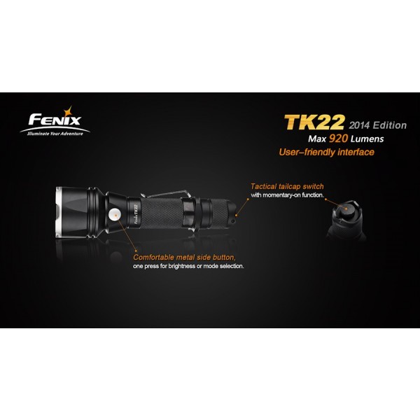 Lanterna LED Profesionala FENIX TK22 XM-L2 (U2) 920 lumeni