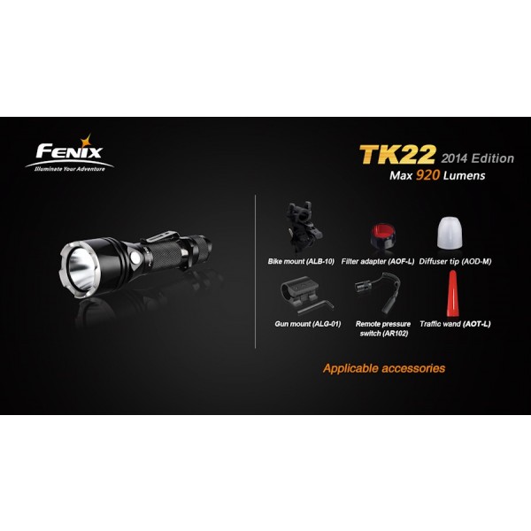 Lanterna LED Profesionala FENIX TK22 XM-L2 (U2) 920 lumeni