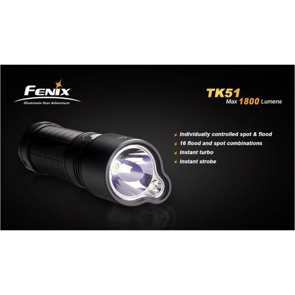 Lanterna Led Profesionala Fenix TK51 easylight.ro