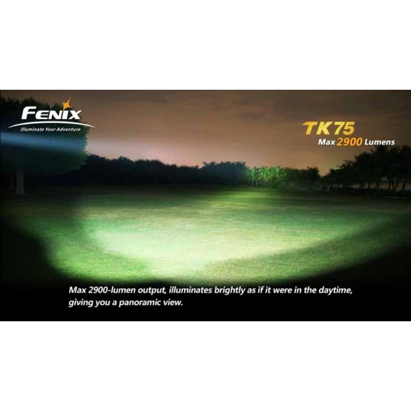 Lanterna LED profesionala Fenix TK75 3CREE XM-L2 (U2) 2900 lumeni