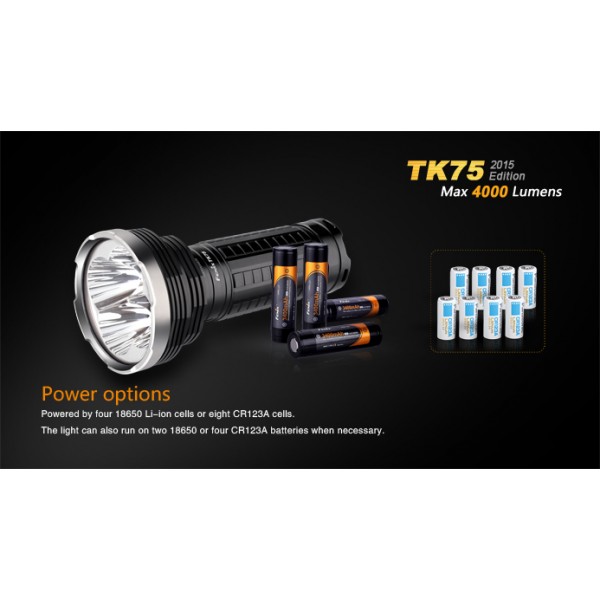 Lanterna LED profesionala Fenix TK75 Versiune 2015