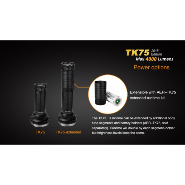 Lanterna LED profesionala Fenix TK75 Versiune 2015