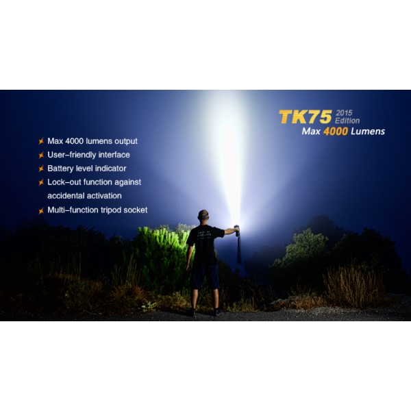 Lanterna LED profesionala Fenix TK75 Versiune 2015