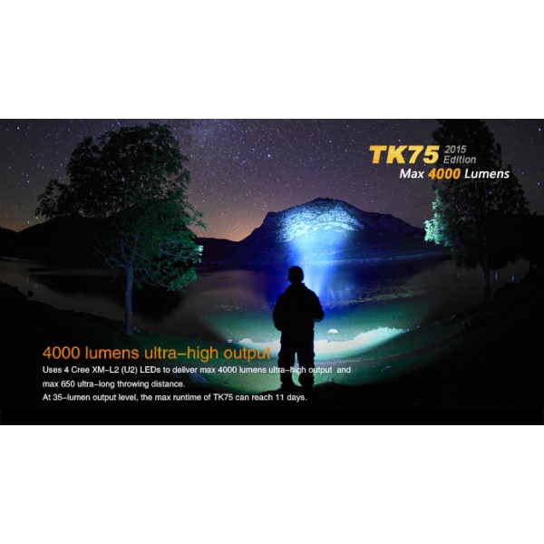 Lanterna LED profesionala Fenix TK75 Versiune 2015