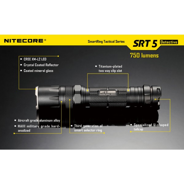 lanterna LED profesionala Nitecore SRT5