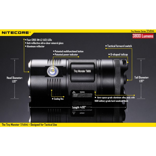 Lanterna LED Profesionala Nitecore TM06