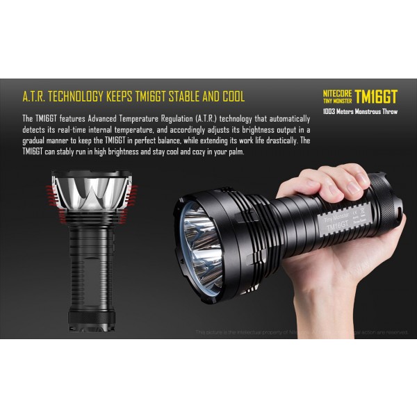 Nitecore TM16GT, Lanterna Led