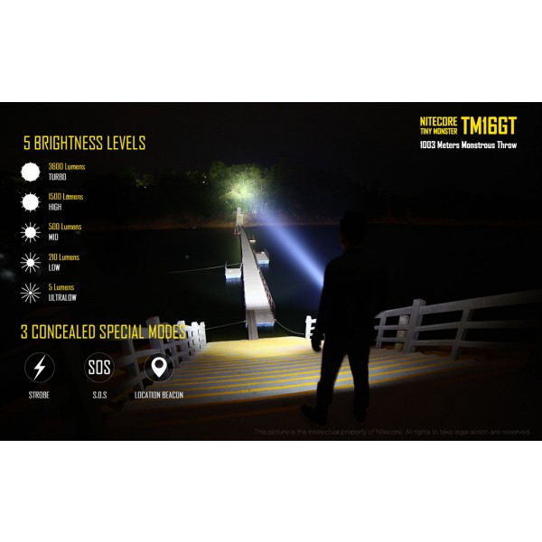 Nitecore TM16GT, Lanterna Led