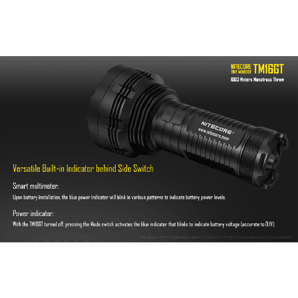 Nitecore TM16GT, Lanterna Led