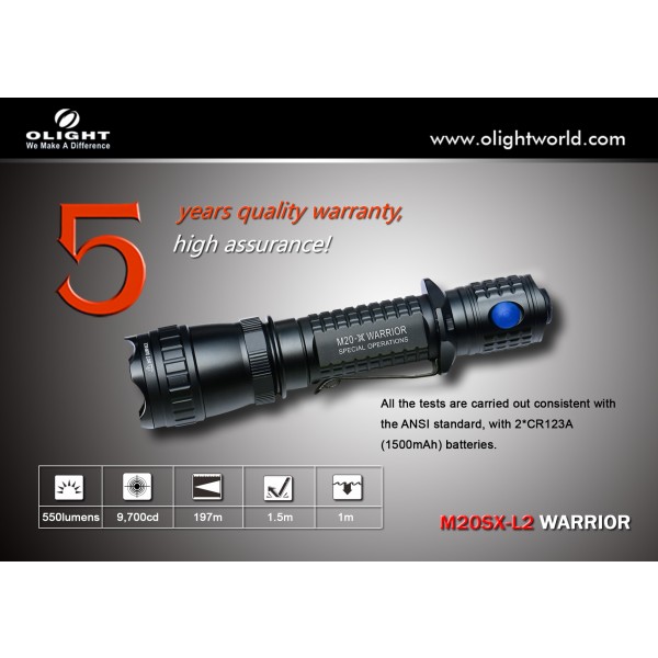 Lanterna LED profesionala Olight M20SX- L2 Warrior
