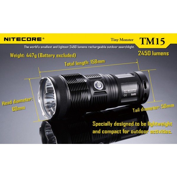 Lanterna LED Profesionala TM15 Nitecore 