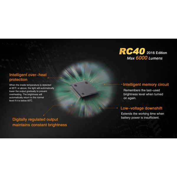 Lanterna LED reincarcabila Fenix RC40 versiune 2016 