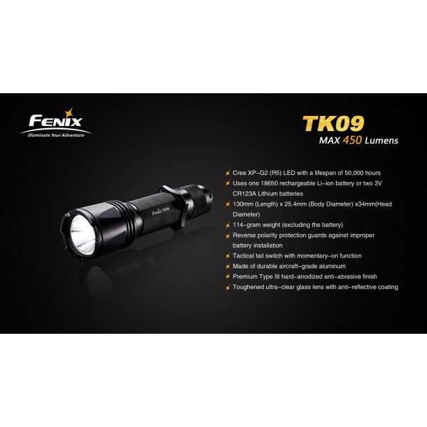 lanterna led tactica fenix TK09