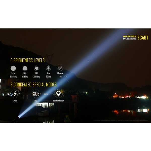 Nitecore EC4GT, Lanternă Led