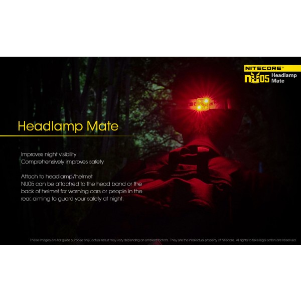 Nitecore NU05 Kit, Lanternă Frontală si pentru Bicicleta