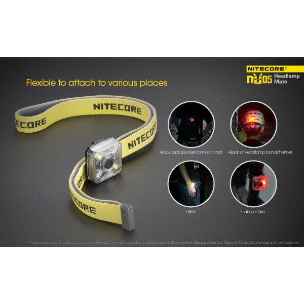 Nitecore NU05 Kit, Lanternă Frontală si pentru Bicicleta