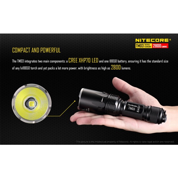 Nitecore TM03, Lanternă Tactică 