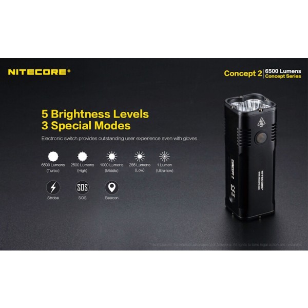 Nitecore Concept 2, Lanterna Led 
