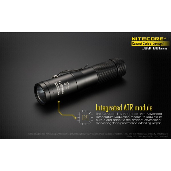 Nitecore Concept 1, Lanterna Led 