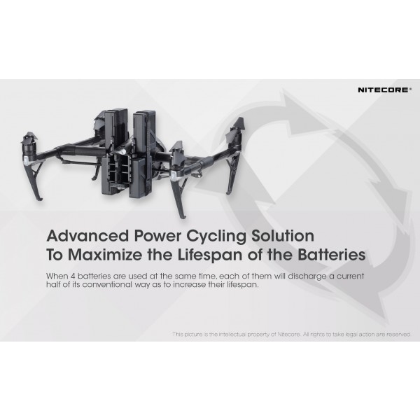 Nitecore DP1, Expander Power DJI Inspire2 