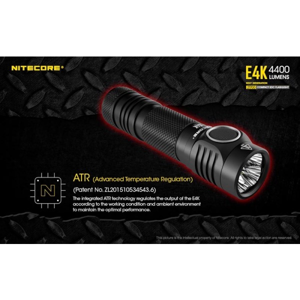 Nitecore E4K, Lanterna Reîncărcabilă USB-C