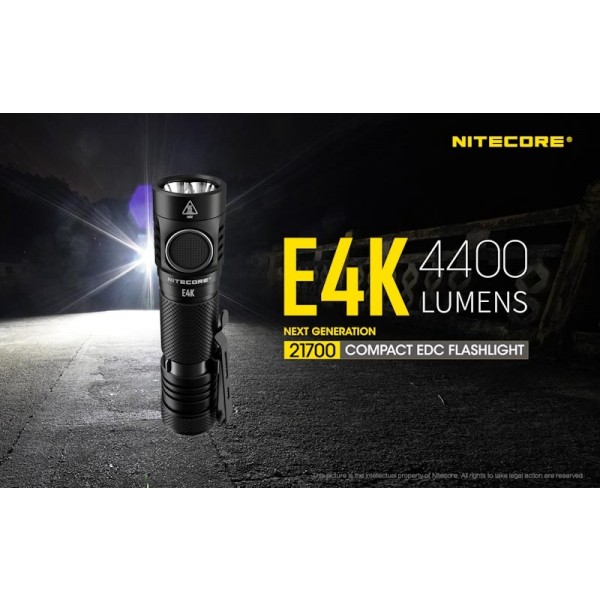 Nitecore E4K, Lanterna Reîncărcabilă USB-C