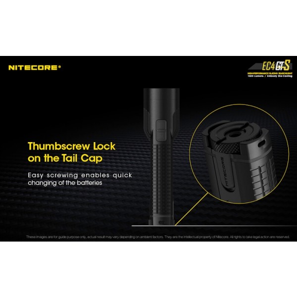 Nitecore EC4GTS, Lanternă Led