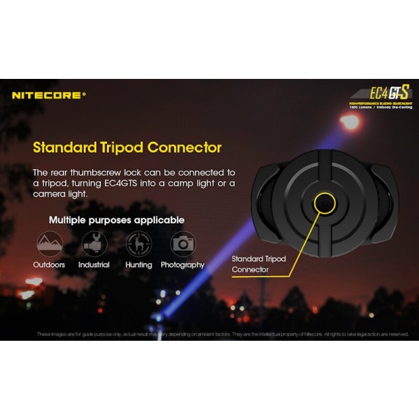 Nitecore EC4GTS, Lanternă Led