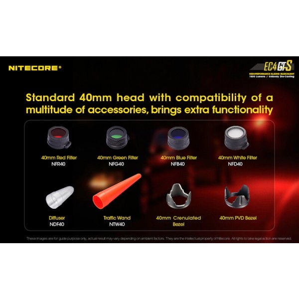 Nitecore EC4GTS, Lanternă Led