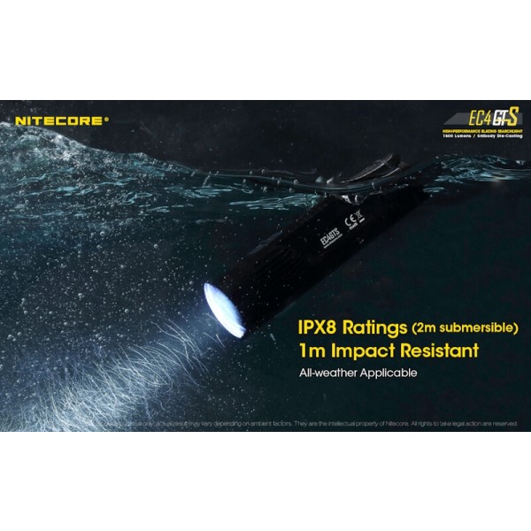 Nitecore EC4GTS, Lanternă Led