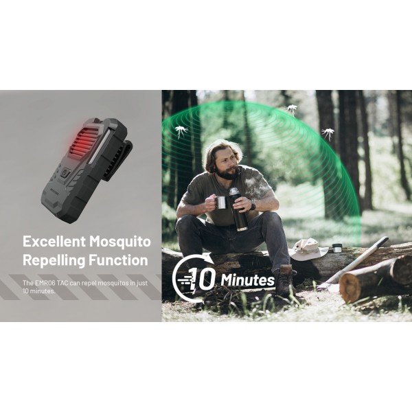 Nitecore EMR06 TAC, Dispozitiv Anti Tantari, Reincarcabil USB-C, Protectie 5m www.easylight.ro