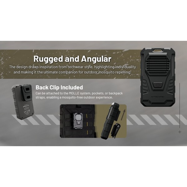 Nitecore EMR06 TAC, Dispozitiv Anti Tantari, Reincarcabil USB-C, Protectie 5m www.easylight.ro