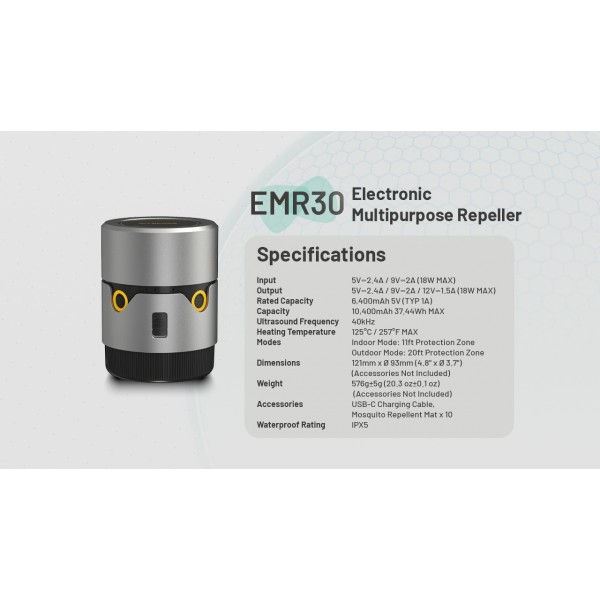 Nitecore EMR30, Dispozitiv Anti Tantari, Functie PowerBank