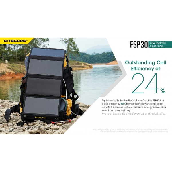 Nitecore FSP30, Panou Solar 30W www.easylight.ro