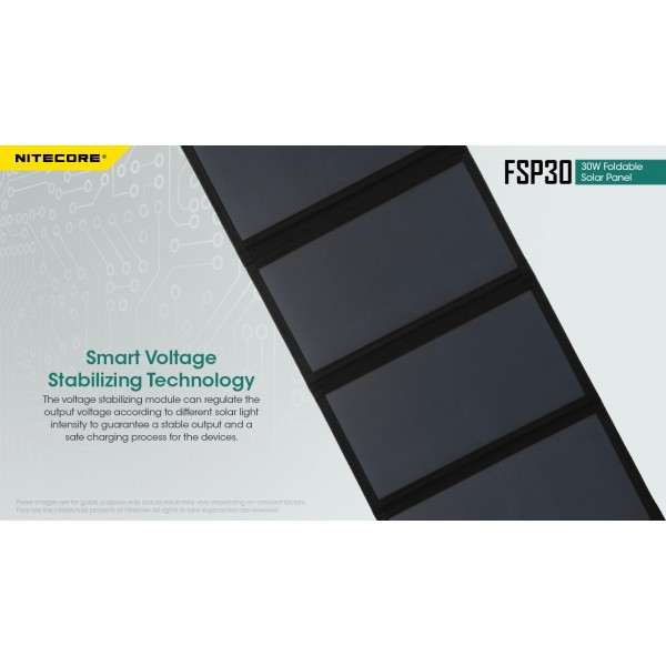 Nitecore FSP30, Panou Solar 30W www.easylight.ro