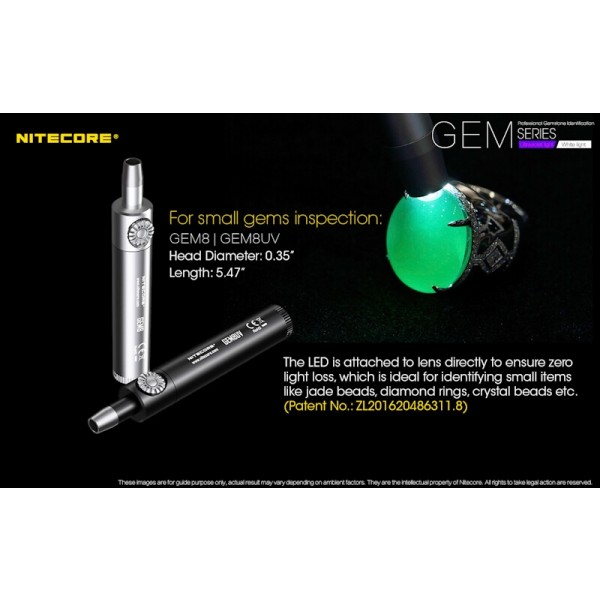 Nitecore GEM8, Lanternă Gemologie