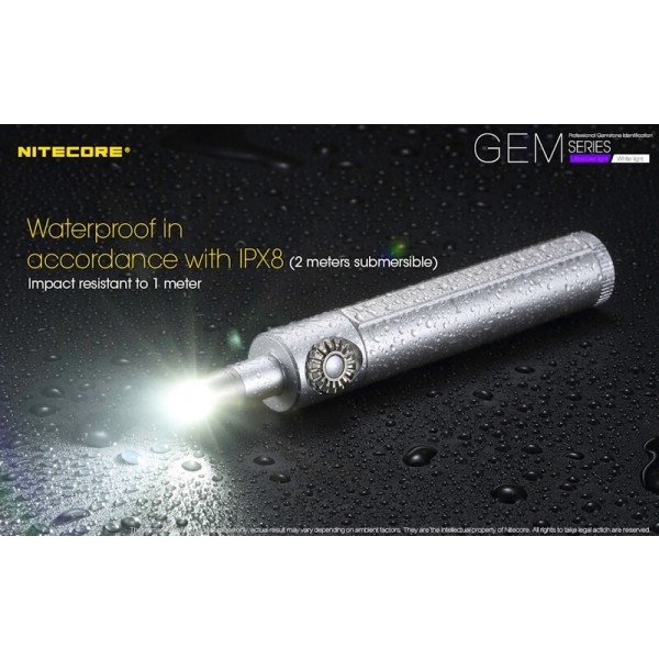 Nitecore GEM8, Lanternă Gemologie