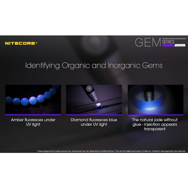 Nitecore GEM8, Lanternă Gemologie
