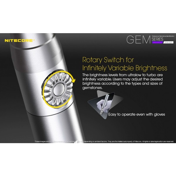 Nitecore GEM10, Lanternă Gemologie