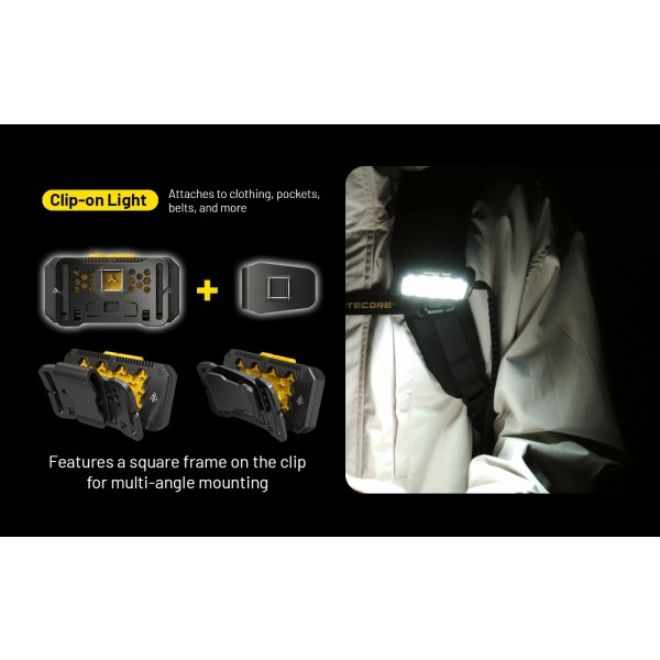 Nitecore HU2000, Lanterna Frontala, Alimentare USB-C, 2000 Lumeni, 160 Metri www.easylight.ro