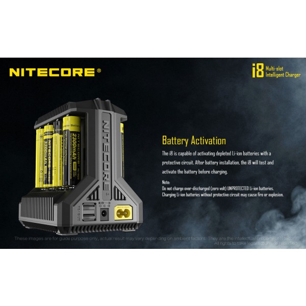 Nitecore I8, Încărcător Acumulatori